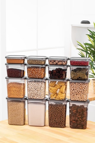 16 boîtes de conservation 0,4 / 0,8 / 1,15 / 1,5 l