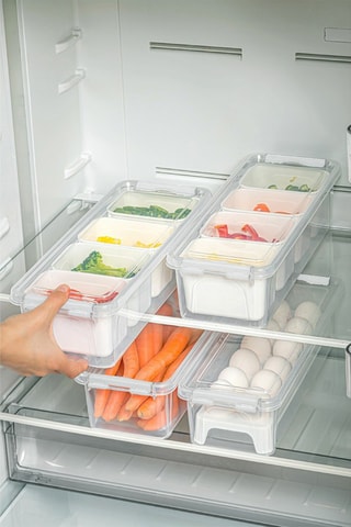 4 boîtes de conservation en plastique sans BPA - 250, 450, 2500 et 3500 ml