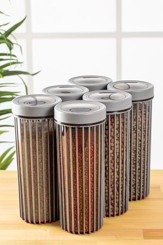 6 boîtes de conservation en plastique sans BPA - 1,7 l