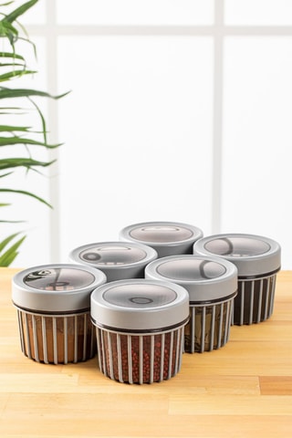 6 boîtes de conservation en plastique sans BPA - 500 ml