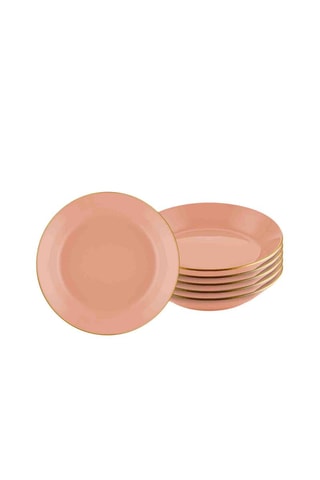 6 assiettes creuses en céramique 20 cm