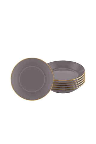 6 assiettes creuses en céramique 20 cm