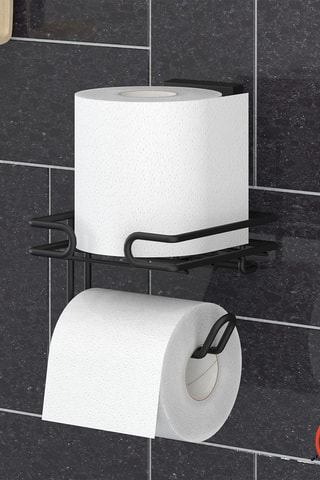 Porte-papier toilette Noir - Mioli Decor