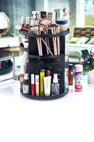 Organisateur de maquillage - 23 x 23 x 30,5 cm - Noir