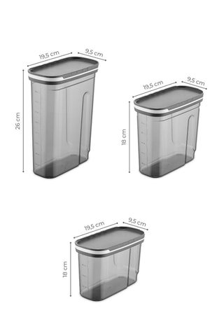 9 boîtes de conservation - 1250, 1800 et 2700 ml