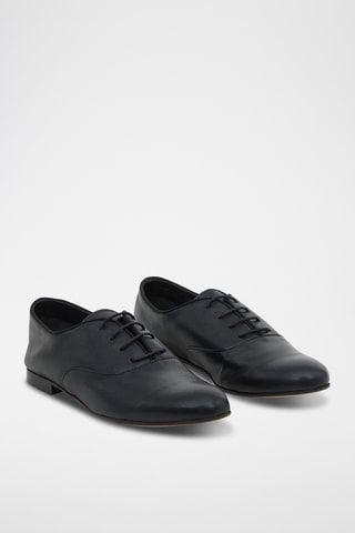Richelieus en cuir - Noir