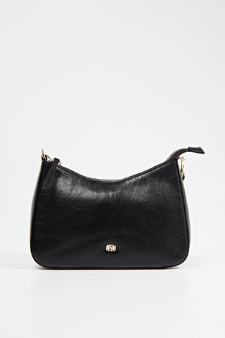 Sac porté épaule en cuir Kiss - Noir