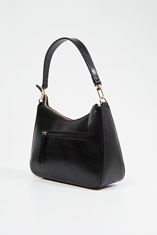 Sac porté épaule en cuir Kiss - Noir