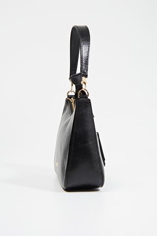 Sac porté épaule en cuir Kiss - Noir