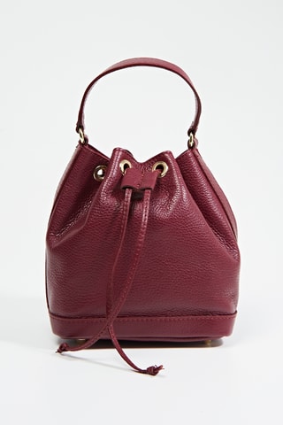 Sac seau en cuir Sophie - Bordeaux
