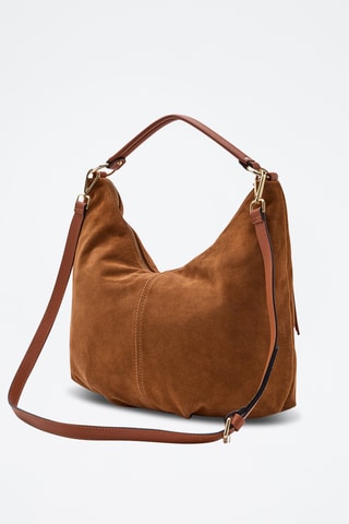 Sac porté épaule en cuir Amanda - Cognac