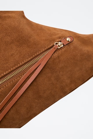 Sac porté épaule en cuir Amanda - Cognac