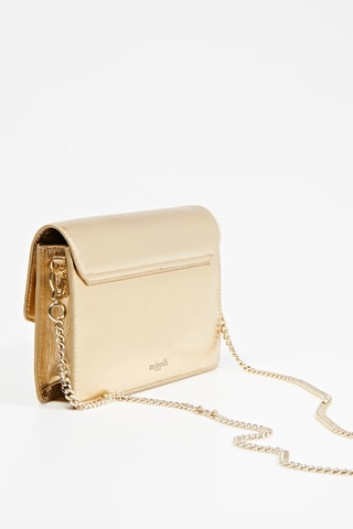 Sac bandoulière en cuir Katy - Platine