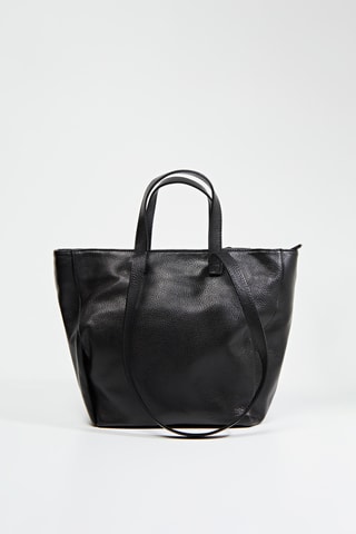 Cabas en cuir Secilia - Noir