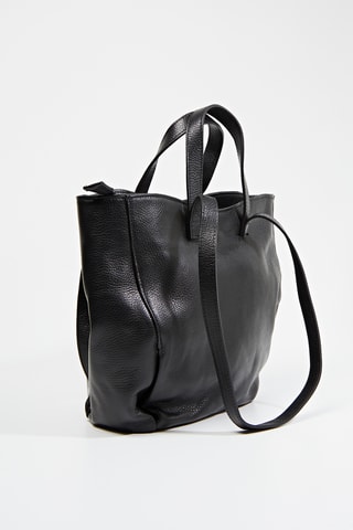 Cabas en cuir Secilia - Noir
