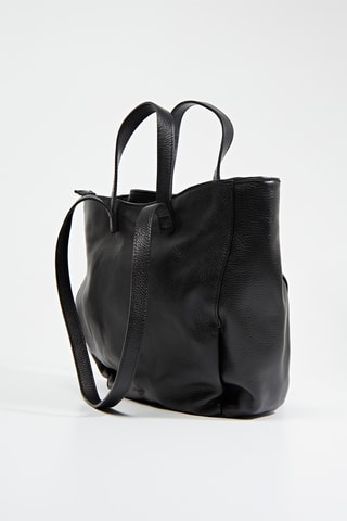 Cabas en cuir Secilia - Noir