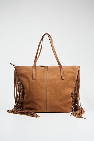 Cabas en nubuck Maguy - Marron