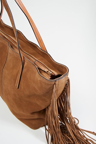Cabas en nubuck Maguy - Marron