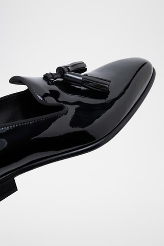 Mocassins en cuir de veau verni Markell - Noir