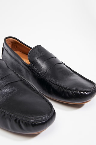 Mocassins en cuir Pieric - Noir