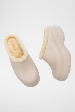 Sabots fourrés plateformes Free - Beige