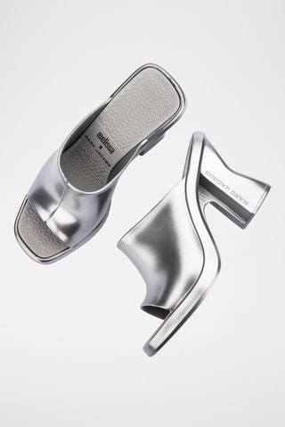 Mules à talons x Marc Jacobs - Argenté