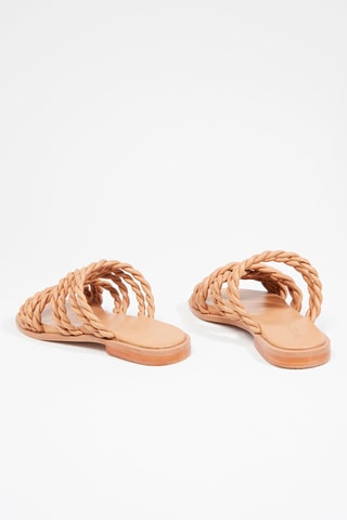 Mules en cuir Indyla - Camel