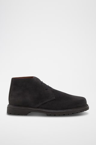 Bottines en cuir de veau nubuck Joao - Anthracite