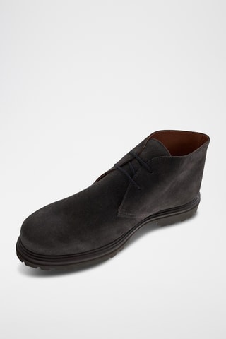 Bottines en cuir de veau nubuck Joao - Anthracite
