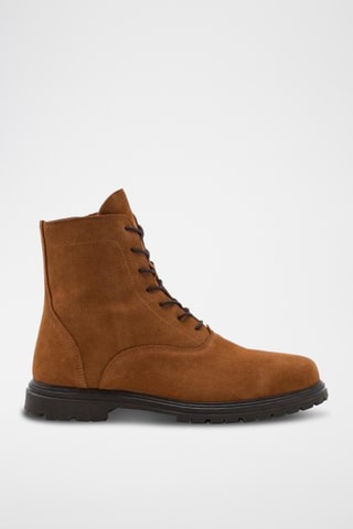 Bottines en cuir de veau nubuck Jorge - Camel
