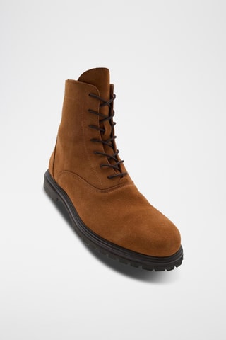 Bottines en cuir de veau nubuck Jorge - Camel
