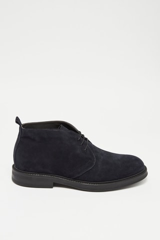 Boots en cuir de veau - Bleu marine