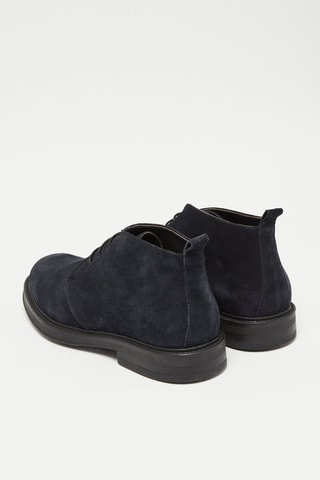 Boots en cuir de veau - Bleu marine
