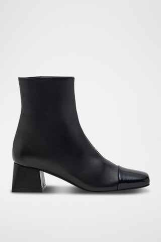 Bottines en cuir de chèvre Fallon - Noir