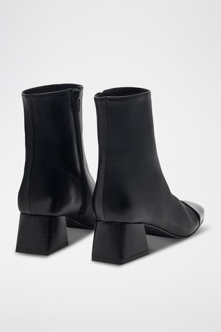 Bottines en cuir de chèvre Fallon - Noir