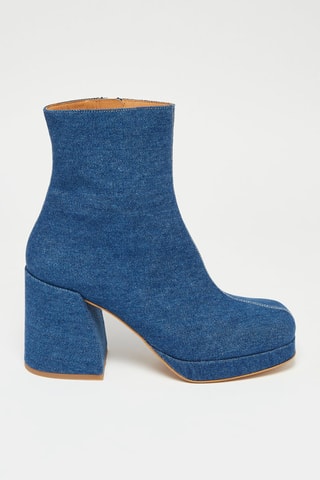Bottines en jean - Ciel