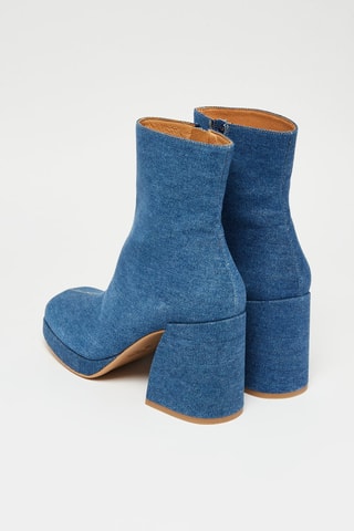 Bottines en jean - Ciel
