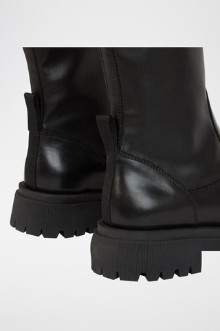 Bottines en cuir de veau - Noir