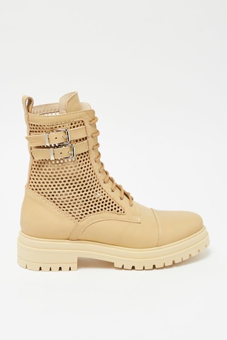 Bottines en cuir de veau - Beige