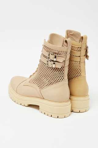 Bottines en cuir de veau - Beige