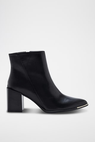 Bottines en cuir de veau Montana - Noir