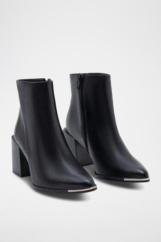 Bottines en cuir de veau Montana - Noir