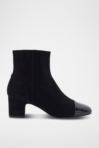 Bottines en cuir de chèvre nubuck Kery - Noir