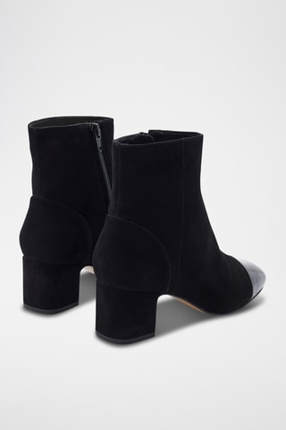 Bottines en cuir de chèvre nubuck Kery - Noir
