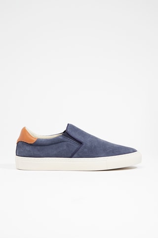 Slip-on en nubuck Cazoon - Bleu