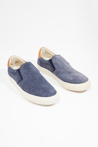 Slip-on en nubuck Cazoon - Bleu