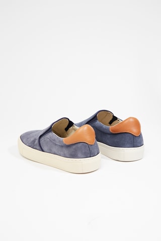 Slip-on en nubuck Cazoon - Bleu