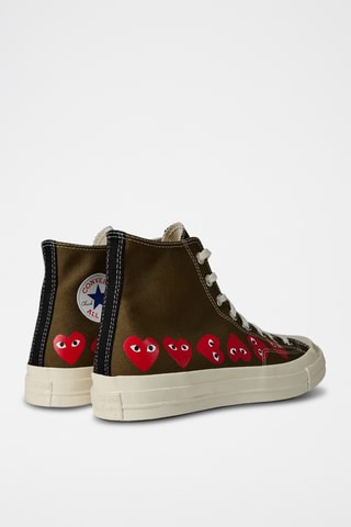 Sneakers montantes Converse x Comme des Garçons PLAY Chuck 70 - Kaki