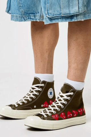 Sneakers montantes Converse x Comme des Garçons PLAY Chuck 70 - Kaki