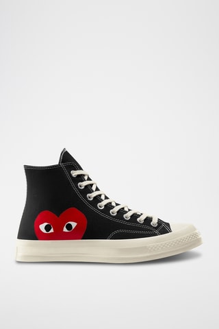 Sneakers montantes Converse x Comme des Garçons PLAY Chuck 70 - Noir